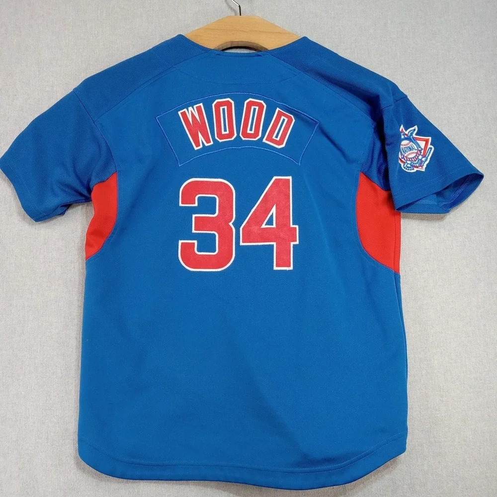 Chicago Cubs Nike Youth Kerry Wood 34 Jersey Size 16 18MLB Baseball Fan Gear